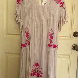 Boutique Wonderly embroidered dress.  Sz XL. NWT